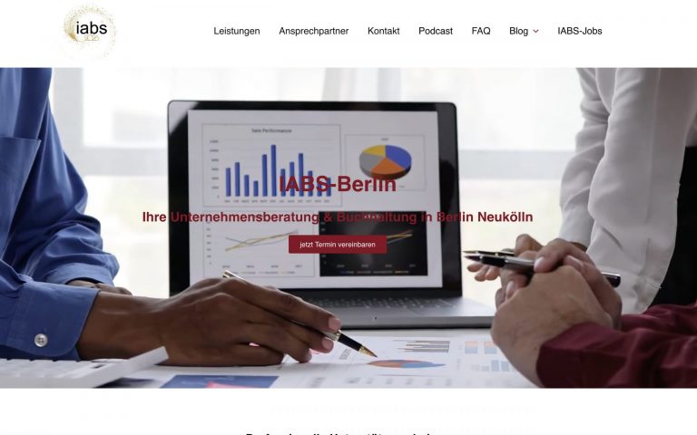 Screenshot Website IABS-Berlin