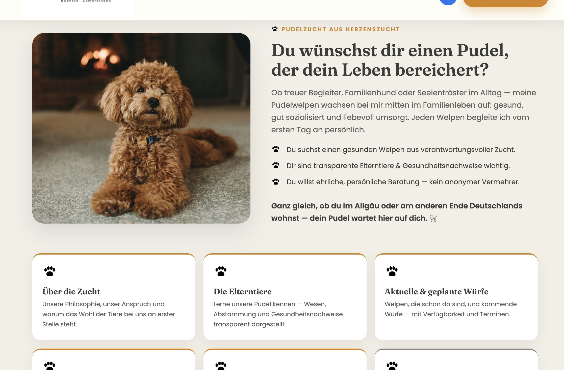 Website Hundesalon, Website Hundezucht SEO-optimierte Website